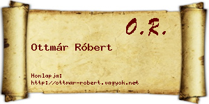 Ottmár Róbert névjegykártya