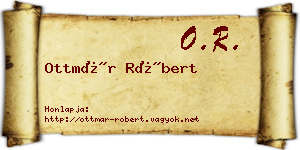 Ottmár Róbert névjegykártya
