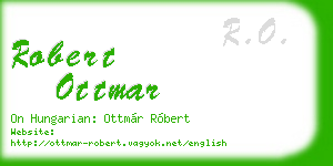 robert ottmar business card